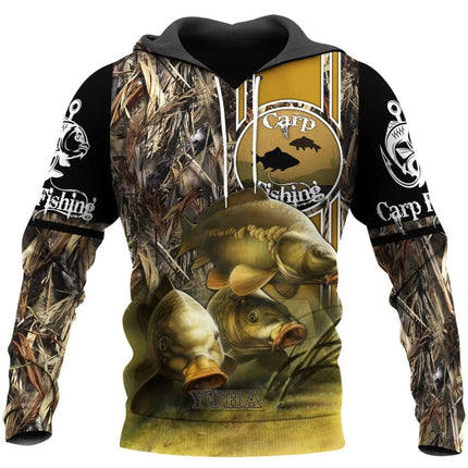Animal Fisher Marlin Sweatshirts Man Tracksuit Fishing Camo Hoodies For Men Fashion Streetwear Harajuku Y2k 3D Print Pullovers