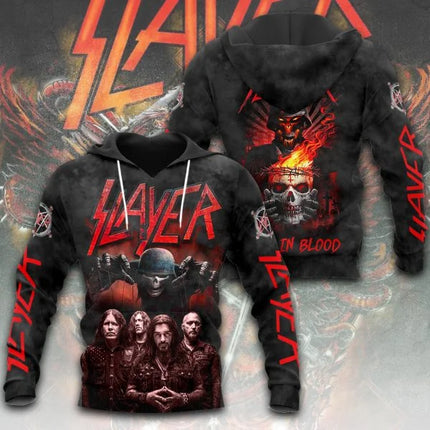SLAYER ROCK Hoodies Men's 3D Printing Hoodie Men Women Sweatshirt Casual Oversized Man Clothing Streetwear Fashion Hoodies