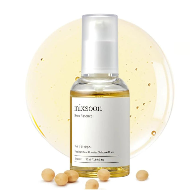 Korean Skin Care Mixsoon Bean Essence Hyaluronic Acid Exfoliating Facial Serum Hydrating, Moisturizing and Antioxidant Essence