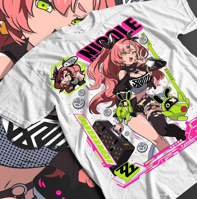 Zenless Zone Zero, ZZZ T-shirts Year round clothing Plus Size personality Clothes Unisex Streetwear Trendy Cotton Short Sleeves