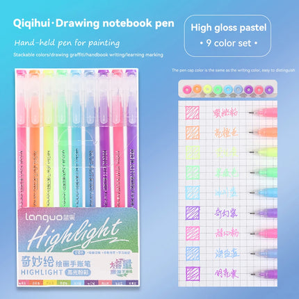 105Color Hand Account Gel Pen Languo Morandi Retro Pen Large-Capacity Color Handbook Pen For Student Painting Graffiti Writting