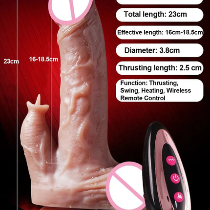 Realistic Big Glans Dildo Soft Silicone Huge Dick Strong Man Penis with Suction Cup Anal Vaginal Masturbators Sex Cock Adult 18+