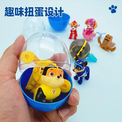 Paw Patrol Anime Figure Mashall Chase Skye Cartoon Model Car Block Castle Compatible Brick Figure Children Christmas Toys Gifts