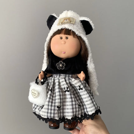 24cm Doll Clothes & Shoes Kit For 24cm Spanish Mia Cute Dress Up Girl Changeable Clothes For Collectors (Doll Not Included)