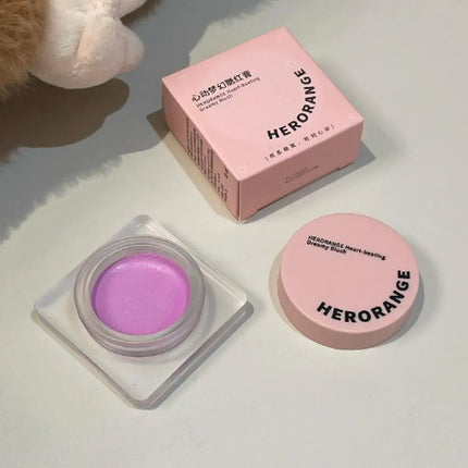 Monochrome Powder Blusher Cream Brightening Whitening Purple Lip and Cheek Dual-use Matte Natural Blush Tint Palette