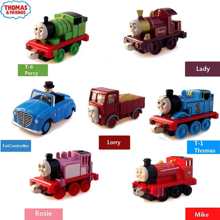 Genuine Thomas and Friends Caitlin Connor Double Track Master Train Model Metal Magnetic Railway Children Toy Car Gift