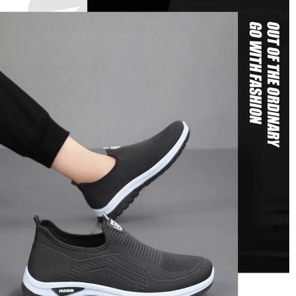 Men Casual Shoes Breathable Sneakers Mens Lightweight Walking Running Shoes Slip on Loafers for Couple Zapatillas Hombre Size 44