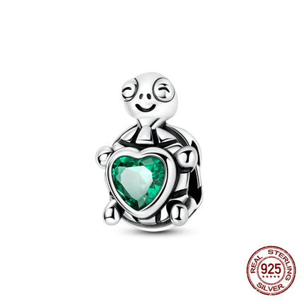 Charm 925 Silver Blue Ocean Life Theme Charm Beads Fit 3mm Original Bracelet For Women DIY Pendants Luxury Jewelry Gift Hot Sale