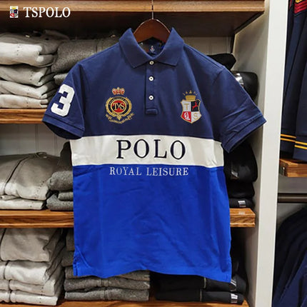 New Oversized Men's Polo Shirt Classic Great Designers Royal Leisure Button Collar T-shirt Golf Plus Size XS-7XL Male Clothing