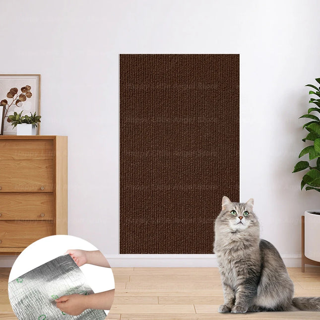 Cat Scratch Protector with Self-Adhesive Freeform Cutting Carpet Mat Cat Scratch Protection Furniture Pet Training Sofa Protector