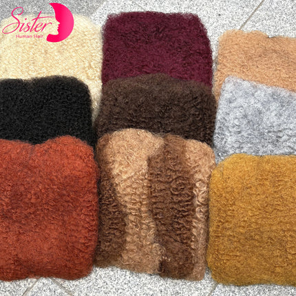 50g/Pack Colored 4c Afro Kinky Bulk Human Hair for Twist Loc Repair Braiding Dreadlock Extensions 100% Human Hair Bulk Extension
