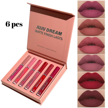 Matte Liquid Lipstick Set Waterproof Long Lasting  Smudge Proof Lip Gloss Easy to Apply Non Transfer Holiday Gift