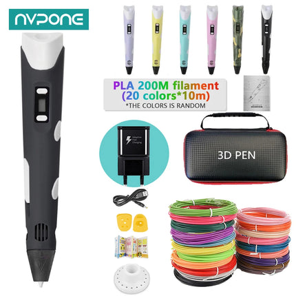 2025 Funny Set DIY 3D Pen for Kids Birthday Chrismas New Years Gift Boy Girls Creative 3D Printing Pen with PLA Filament 3D Pens