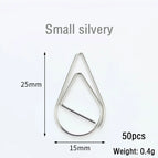 Small Silver 50pcs