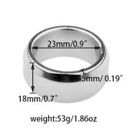 18+ Sex Toys Man 10 Size Stainless Steel Rings Metal Penis Lock Cock Ring bdsm Male penile Erection device Delay Time Penis Ring