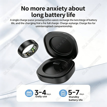 2026 Smart Ring Blood Pressure Heart Rate Sleep Monitoring Smartring IP68 & 5ATM Waterproof Sport Various Colors rings Man Women