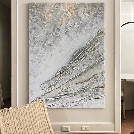 High quality Handmade acrylic oil painting on canvas texture golden foil poster wall art decor hanging picture for living room