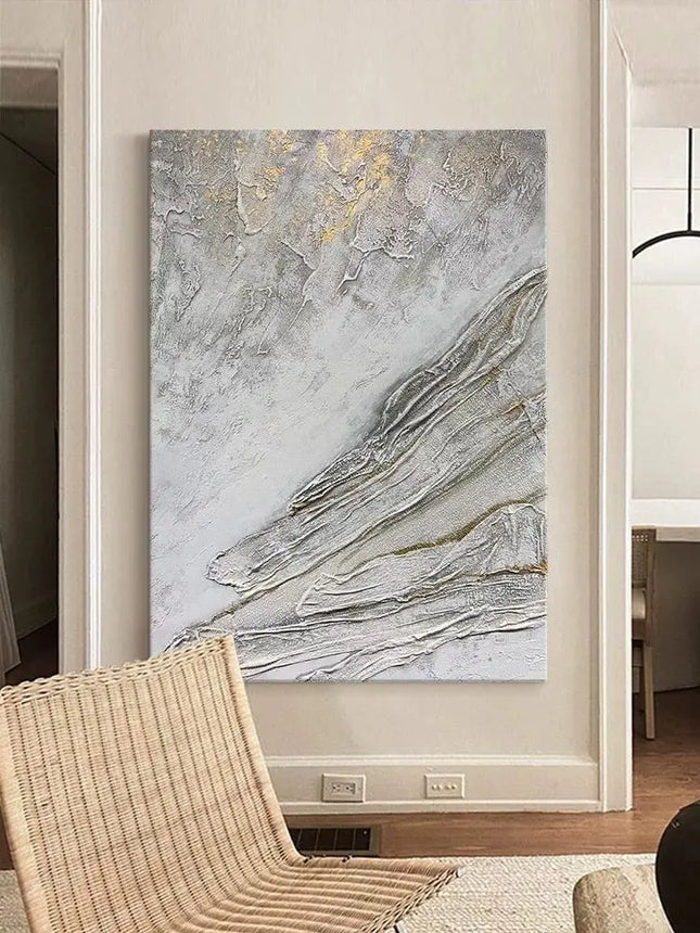 High quality Handmade acrylic oil painting on canvas texture golden foil poster wall art decor hanging picture for living room