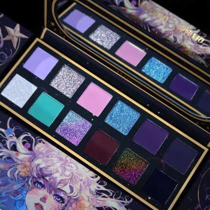 Anthemy 12 Color Eyeshadow Palette Backlight Butterfly Matte Chameleon High Pigmented Shimmer Flash Spotlight Eye shadow