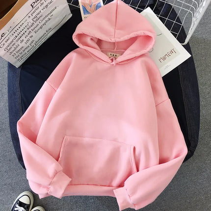 2021 Blank Solid Color Hooded Sweatshirt Women's Independent Station Ebay Wish Cross-border Top Sweatshirt Fleece Material