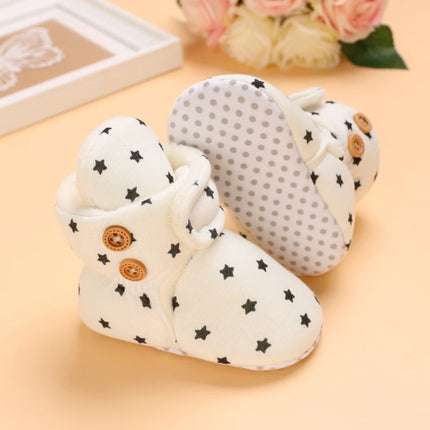 0-18M  Boots For Newborn Baby Girl Snow Boots Winter Thermal Shoes Plush Ankle Boots Winter Baby Boys And Girls Thermal Shoes