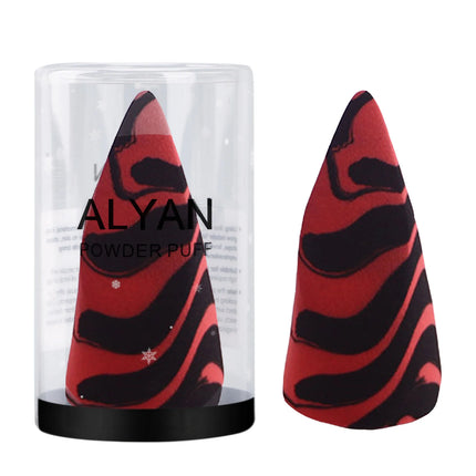 Dual-Color Mixed Cone-Cut Beauty Blender Wet And Dry Use Water Swells Irregular Shape Makeup Sponge Ultra Soft for All Skin T...