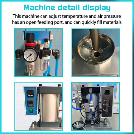 20g Mini Vertical Plastic Injection Molding Machine 350℃ 110V/220V for Small Production Mold Maker for Polymer ABS PVC USB Toy