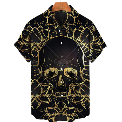Men's Designer Hawaii Shirts Short Sleeve Collar Top Fashion Streetwear 3d Printed XS-5XL Hiphop Casual Vintage Clothing