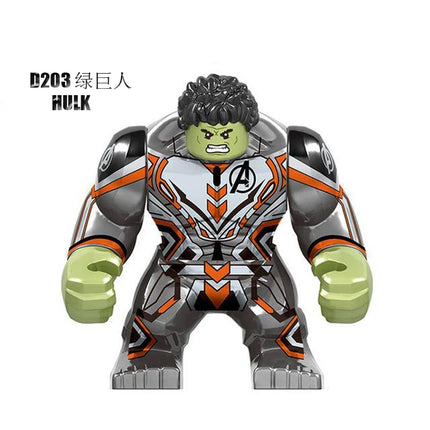 Superhero Figure  Panther Red Hulk Big Size Crocodile Thanos Hulk Building Blocks Children Assembled Educational Toys