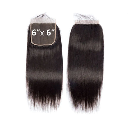 13x6 Lace Frontal Human Hair 4x4 5x5 Lace Closure Human Hair Straight Hair 6x6 Closure Transparent 13x4 Ear to Ear Lace  Frontal