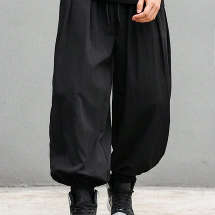 plus Size Men's Casual Trendy Long Pants Loose Fit for Daily Outings And Outdoor Sports