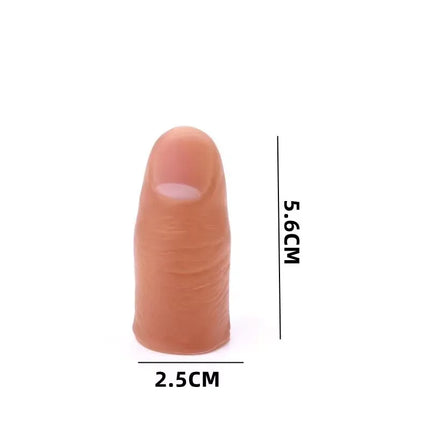 3PCS Funny Magic Toys Party Prank Soft Thumb Tip Fake Finger  Magic Trick Close Up Vanish Appearing Finger Trick Props