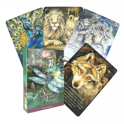 Spirit Of The Animals Oracle Cards A 52 tarot cards deck  Divination Edition Deck Borad family women party playing table games