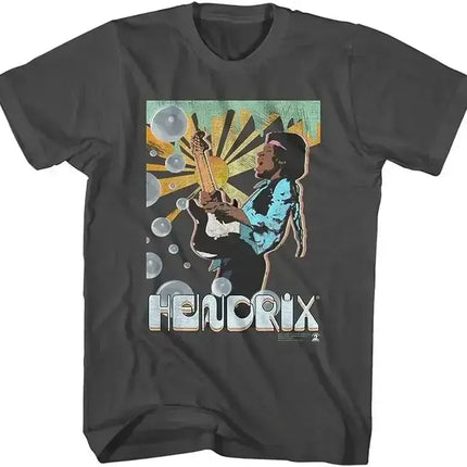 Vintage Rock Tops Jimi Hendrix Rock Musician T Shirt 90s Y2k Tee Print Cotton T-Shirts Casual Loose T Shirt Fans Gift Unisex