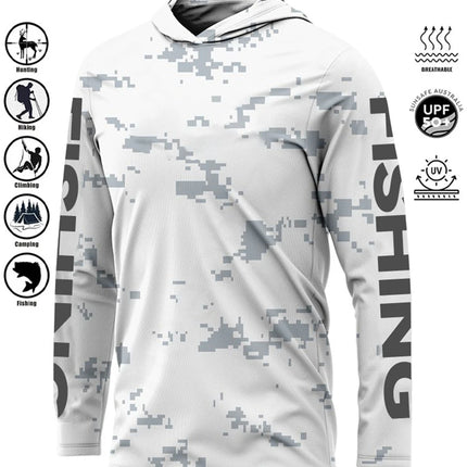 Fishing Shirt Hoodie,UPF 50+ Uv Protection Quick Dry Tops Breathable 2025 Outdoor Moisture Wicking Jersey Fishing Apparel shirts