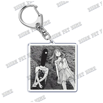 Goodnight Punpun Oyasumi Punpun Key Chain Keychains Ring for Accessories Bag Graffiti Pendant Keyring Jewelry Fans Gifts