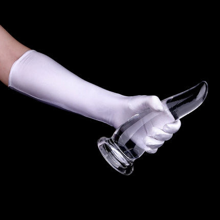 Clear Anal Plug OX Horn Dildo Anus Prostate Dilator Beads Massager Butt Plug Suction Bottom Sex Toys For Men Women Adult 18+