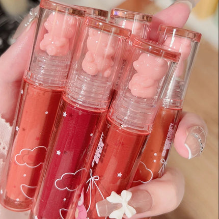 Mirror Lip Glaze - Glossy Lip gloss,Moisturizing Non-stick Cup Nude Lipstick High Pigmented Liquid Lipstick Lip Cosmetic Makeup
