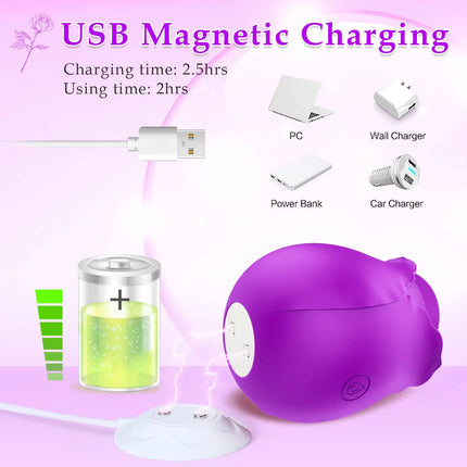 Sex Toy Rose Stimulating Massage Clitoral Suction Device Waterproof Silicone 10 Modes Vibrator Orgasm Masturbator Adult Game Toy