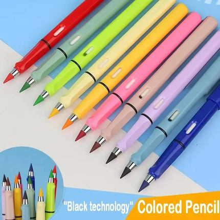 1/3pcs New Technology Unlimited Writing Pencil No Ink Novelty Eternal Pen Art Sketch Painting Tools Kid Gift School