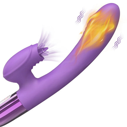 Powerful Rabbit Vibrator For Women G Spot Telescopic Rotating Clitoris Vagina Stimulator Female Masturbator For Adult Sexy Toys