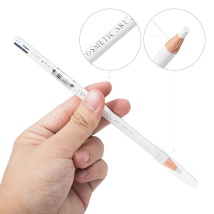 1pcs White Eyebrow Pencil Waterproof Microblading Peel-off Water-Resistant Eyebrow Eyeliner Eyeshadow Makeup Position Tools