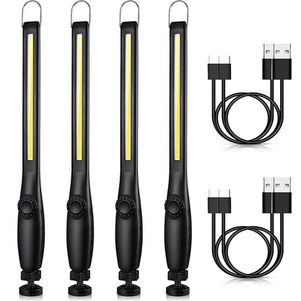 High Lumen Rechargeable LED Work Light Ideal for Car Emergency Repair Powerful Magnetic Flashlight with Hooks and Magnetic Base