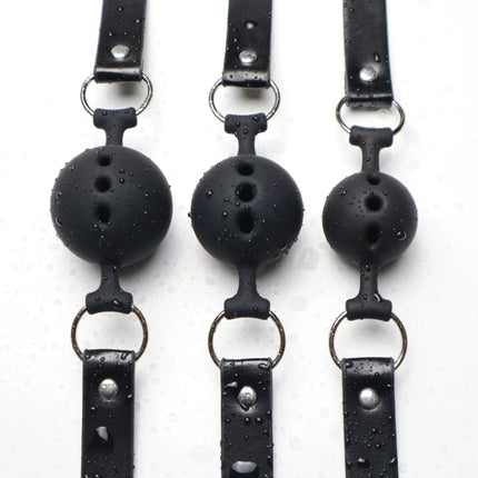 Silicone Mouth Gag Breathable Ball Gag Adjustable Belt Mouth Sex Toys For Adult SM Games Sexy shop Adult Erotic Accessories 18+