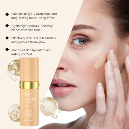 Liquid Concealer Foundation Spf 50 Suncreen Dark Circles Blemishes Full Coverage Hydrating Oil Control UV Protect Makeup Primer