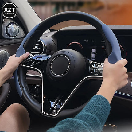 2pcs 36-38CM PU Car Steering Wheel Cover Liquid Feeling Universal Car Interior Accessories Car styling