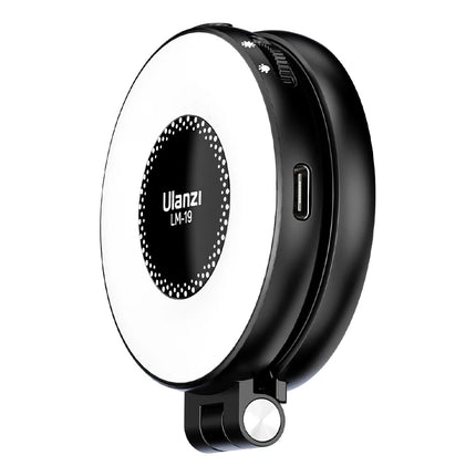 Ulanzi LM19 Mobile Phone Selfie Light Bi-color Pocket LED Magnetic Mini Ring Lamp Photography For iPhone 16 15 Apple 14 13 Pro