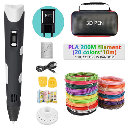 2025 Funny Set DIY 3D Pen for Kids Birthday Chrismas New Years Gift Boy Girls Creative 3D Printing Pen with PLA Filament 3D Pens