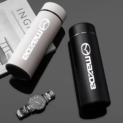 Car Smart Thermos Bottle With Temperature Display Coffee Cup For Mazda 3 6 Atenza Axela Demio CX3 CX5 MP MS RX8 Car Accessories