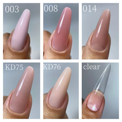 MSHARE Poly Nail Extension Gel TPO Hema Free Milky White Nails 60g Nail Extension Camouflage Quick Building Finger 60ml